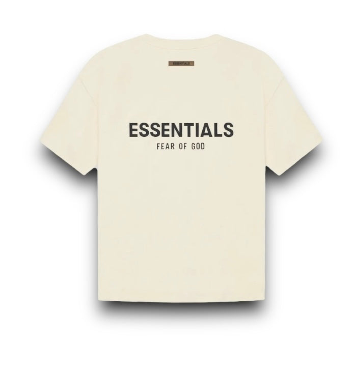 Essentials Back Logo T-shirt (Cream)